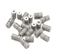 30 pièces Fermoirs à vis en laiton, embouts de fermeture pour bijoux, pour la fabrication de bracelets et colliers.