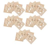 30 Pièces Forme de Patte en Bois Brut, Pièce Vierge pour Loisirs | Surface Lisse, Bords Arrondis, Légère et Facile à Manipuler, pour Camps D'été Ateliers Communautaires