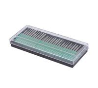30 Pièces Fraises Diamantées Tête de Broyage, 30 Meules | Acier Inoxydable, Tête Diamantée Argentée, Gravure Détaillée, Compatible Outils Multifonctions, pour Jade et Matériaux Durs