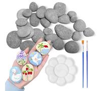 30 Pièces Galets a Peindre 1-6cm Galet Pierres Décoratives, Galet a Peindre pour L'Artisanat, Convenant aux Projets de Peinture de Bricolage, à la Décoration D'IntéRieur et au Remplissage de Vases