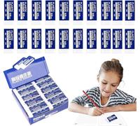 30 Pièces Gomme Blanche, 2B Gomme à Effacer, Gomme, Gommes douce et durable, Sans Débri, Ne Laisse Pas de Trace, Gommes à Effacer Convient pour Étudier Dessiner Concevoir Travailler