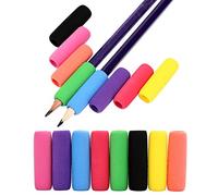 30 pièces Grips pour crayon Aide à l'écriture à crayon crayon Gripper pour enfants étudiants, couleurs assorties, DE 4 cm de long