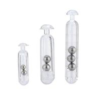 30 pièces hochets de leurre de pêche, hochets de pêche Transparents secouent Le Tube d'insertion de leurres de pêches légers universels attirant l'attache de Mouche pour l'eau Douce salée