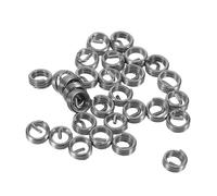 30 Pièces Insert en Fil D'acier Inoxydable Diamètre M2 X 0,4 X 1 | Bobine Hélicoïdale Argenté, Anti-corrosion, pour Blocs Moteur Aluminium et Magnésium