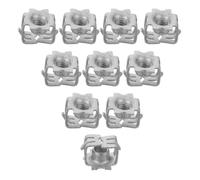 30 Pièces Kit de Fixation Clips Métalliques M6 | Acier Inoxydable et Fer, Conception en U à Ressort, Finition Discrète pour Tableau de Bord et Habillage Intérieur