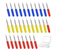30 Pièces Lames de Rechange pour Cricut/Explore Air 2/Air 3/Maker 3/Expression/Joy, Lames de Découpe 30° 45° 60°, Remplacement en Carbure, Coupe Précises pour Vinyle, Papier, Tissu et Plus