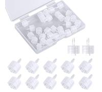 30 Pièces Luer Lock Adaptateur, Transparent Mâle Seringue Luer Lock 1/16" Kit de Connecteur Luer Lock vers Adaptateur de Coupleur de Seringue (1,6mm)
