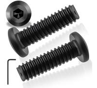 30 pièces M5X16 mm Vis à tête plate à empreinte hexagonale en acier inoxydable A2 V2A Noir M5 Vis à tête plate à filetage complet en acier inoxydable avec mpreinte hexagonale pour appareils