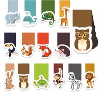 30 Pieces Magnetic Bookmarks,Magnetic Bookmarks Animal Bookmarks,Magnetic Bookmarks Kit,Creative Animals Bookmarks For Kids,Students,Office,School,Book Lovers