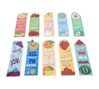 30 Pièces Marque-page Fruits Parfumé, Papier, Accessoire Lecture | Cartoon, Forme Originale, Usage Lecture et Voyage, Décoratif, Simple, Délicat, pour Écrivains et Voyageurs