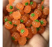 30 pièces Mini breloques en résine de citrouille, convient pour les bijoux, les boucles d'oreilles et l'art des ongles - Parfait pour la décoration d'Halloween, premier choix pour les bijoux d'Hallowe