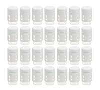 30 Pièces Mini Flacons en Verre 5ml avec Couvercles et Bouchons | Verre Clair et Plastique, Protection L’humidité, Contrôle Visuel, Usage Beauté et Laboratoire