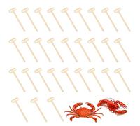 30 Pièces Mini Maillet Bois, Homard Bois Marteau, Mini Maillets de Marteau en Bois, pour Tapotements Chocolat, Noix de Pécan, Homard, Coquillages