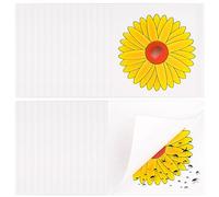 30 Pièces Mouches Piège Autocollant de Fenêtre, 9.5x9.5cm Piège à Insectes pour Fenêtre, Non Toxique et Inodore Attrape Mouches Anti Mouche Fleur, pour Les Insectes Nuisibles