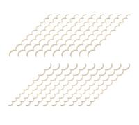 30 Pièces Moulure Bois Baguette Décorative, Bordure Ondulée | Bois Brut, Texture Naturelle et Finition Lisse, pour Cadres de Porte et Relooking de Meubles