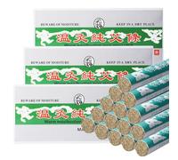 30 Pièces Moxa Roll Sticks, 1.8cm*20cm Moxa Naturel Pur Roule, Bâton De Colonne De Moxibustion, Rouleau Brûleur Moxibustion Massage