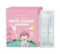 30 Pièces Nettoyant Buccal Bebe, Bâton De Nettoyant Langue Bebe Portable Pour Soins De Langue, Bouche Et Dents, Gaze Absorbante, Tête De Brosse Douce À Vagues 3D, Nettoyage Hygiène Buccal À 360°