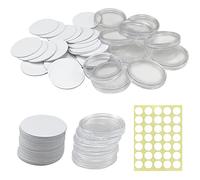 30 pièces NTAG215 NFC Tags NFC Round Card Round NFC 215 TAG Compatible AVEC TAGMO ET AMIIBO, 504 octets Mémoire Entièrement Programmable, pour Les Appareils Compatibles NFC (25mm)
