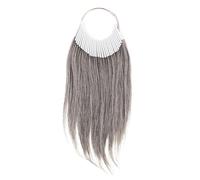 30 Pièces Nuancier de Cheveux Humains, 70% Gris 30% Blanc | Outil de Formation, Test de Formules et Couverture Grise, pour Écoles et Consultations Clients