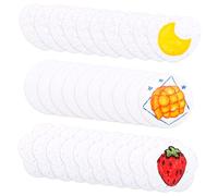 30 Pièces Papier Mousse Texturé Magique, Dessin 3D Moelleux Texture Cellulosique Feuilles Fournitures Artistiques pour Enfants Adultes École Maison Artisanat Projets (Rond, Fleur et Cœur)