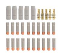 30 pièces/paquet Buses de soudage industrielles résistantes à la chaleur Pointes enduites précises Convient pour les brûleurs 15AK Améliore la durabilité Jeu de buses de soudage MIG