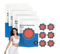 30 Pièces Patch Minceur Naturels à Base de Plantes, Metabalance Patch pour Soutenir l’Équilibre du Métabolisme, Patch Minceur Doux pour Hommes et Femmes (4 pcs)