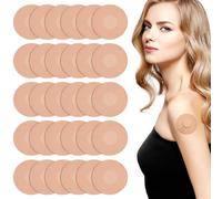 30 Pièces Patchs pour Le Capteur Freestyle Libre 1 2 & 3,Freestyle Libre Adhésifs Patchs,Protection Capteur Freestyle Libre,Imperméable pour Les Activités Sportives (Beige)
