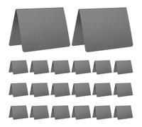 30 Pièces Petits Panneaux à Craie Noirs en Pvc, Support A-frame
