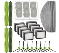 (30 pièces) Pièces de rechange pour iRobot Roomba Combo i5+, Combo i5, Combo j5, Combo j5+ aspirateurs robots, 4 Brosse à rouleau, 6 Sacs à poussière, 8 Filtres HEPA, 8 Brosse latérale, 4 Serpillères