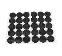 30 pièces Pieds de Table Coussinets Ronds épaissir en Caoutchouc Souple antidérapant Chaise Protection de Meubles TRP Jambes Noires protecteurs de Sol