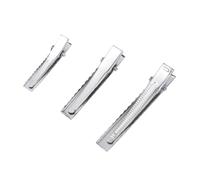 30 Pièces Pince Cheveux en Acier Inoxydable Argentée | Accessoires de Coiffure, Tailles Multiples pour Créations, Cheveux et Salons, Barrette Pratique pour Réaliser des Ornements