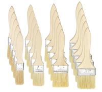 30 Pièces Pinceau Lasure Bois Exterieur 20/30/50/55mm Pinceaux À Peinture Plats, Pinceau Spalter avec Manche en Bois, Pinceaus Large Plat pour Clôture, Décoration, Peintur