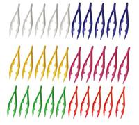 30 Pièces Pinces À Épiler en Plastique de 11cm Pince a Epiler À Perles En Vrac,Pince À Épiler De Premiers Secours Pince a Epiler Professionnelle pour Fusibles,Perles,Loisirs Créatifs(5 Couleurs)