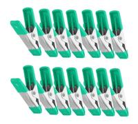 30 Pièces Pinces de Panneau en Acier Vert, Petites de Travail | Mâchoire Large, Pointe de Précision, Stabilité à Ressort, pour Réparations et Tente, Lot Pratique