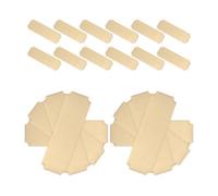 30 Pièces Plaque Nominative Rectangulaire Vierge | Bureau et Ateliers, Surface Lisse à Bords Biseautés, Légère, Réutilisable, Adaptée à L’écriture