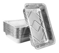 30 Pièces Plateaux de Cuisson en Aluminium 31 x 21 x 5cm Plats à Rôtir Jetables Va au Congélateur Poêles à Frire pour Service de