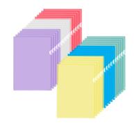 30 Pièces Pochette a Plastifier A4, Pochette Transparente A4 Pochettes Plastiques Couleur Chemise Plastique pour Dossiers, Bureau, École, Travail, Rapport, Présentation