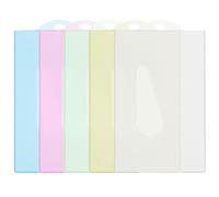 30 Pièces Pochette Transparente en PP, Porte-badge Portable | Design sans Bavures, Rangement de Cartes de Bibliothèque, Organisation de Bureau, pour Collectionneurs et Style Aléatoire