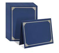 30 Pièces Porte-certificat Bordé de Feuille, Papier, Format | Présentez Diplômes et Attestations, Coins Prédécoupés, Protection Soignée, Rendu Professionnel pour Récompenses et Documents