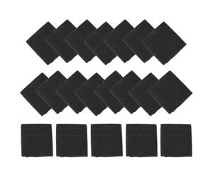 30 Pièces Protège-doigts Élastiques de Pêche, Nylon Noir, Taille | Coussinage Confortable, Protège les Doigts Douleur, Usage Sport et Exercice, Ajustement Pratique