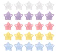30 Pièces Punaises Étoile Cinq Pointes en Résine et Métal