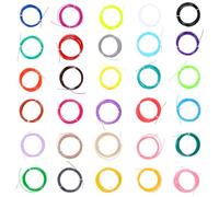 30 Pièces Recharges de Filament Pla 5m pour Stylo 3d, 30 Couleurs | Fournitures D’impression, Forte Compatibilité et Faible Retrait, pour Stylo 3d et Imprimante 3d