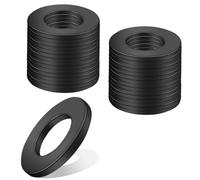 30 Pièces Rondelle M8 Rondelles Rondelle Inox M8 Joint Torique Noir Acier Inoxydable A2 V2A Rondelles Plates Rondelle de Blocage Bagues D'étanchéIté pour Vis et Boulons Filetés