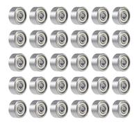 30 Pièces Roulement A Bille, Roulements à Billes 693ZZ, Miniature Double Blindage, Roulements à Billes En Acier Avec Double Bouclier, pour Applications Industrielles Moteurs Outils et Plus (3x8x4mm)