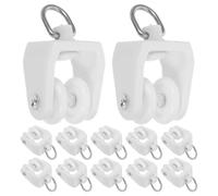 30 Pièces Roulette Flexible en Plastique Blanc | Montage Facile, Glissement Silencieux, Compatibilité, pour Décoration Intérieure et Usage Domestique Moderne