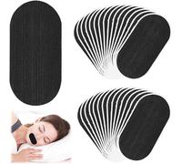30 Pièces Ruban De Bouche, Ovale Mouth Tape For Sleeping - Doucement Adhésif, Anti-Ronflement, Augmente L'oxygène, Améliore Le Repos Et L'énergie Pour La Respiration Correcte¿Noir¿[Z1025]