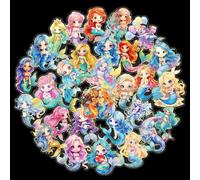 30 Pièces Tatouage Enfant Sirène, Gommettes Enfant Cadeau Fille 3 4 5-12+ Ans Pinata Anniversaire Filles Femme DIY Autocollant Stickers Scrapbooking, Albums Photo, Agendas Deco Chambre Ado Filles