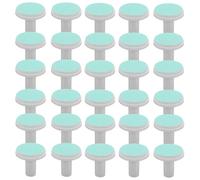 30 Pièces Tête de Broyage en Plastique pour Garçon Fille, Lime Électrique | Surface Microtexturée à Grain Fin, Usage à Maison la Nuit, Compatible Appareils de Soin