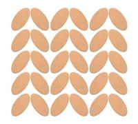 30 Pièces Tranches de Bois Ovales Rustiques Non Finies pour Bricolages | Surface Lisse, Veinage , Décorations de Mariage, Loisirs Créatifs, Pièces pour Jeux de Société