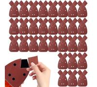 30 Pièces Triangles de Ponçage, Grain 60 Mouse Papier de Verre pour Black and Decker, Papier Abrasif Triangulaire, Feuilles Abrasives de Verre Bois pour Ponceuse Circulaire